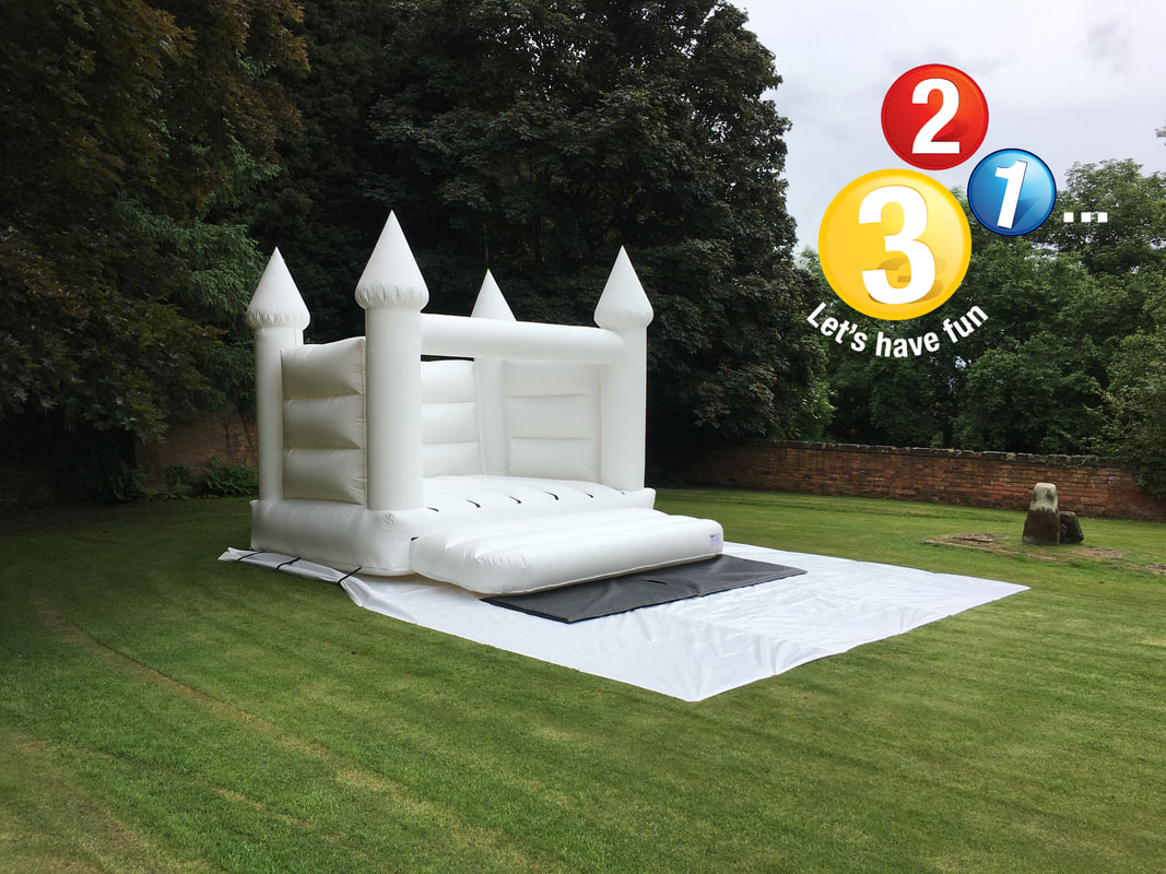 White Wedding Bouncy Castle Hire Warwickshire and Oxfordshire